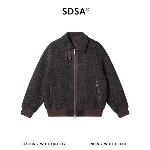J9158SDSA男士秋冬新款痞帅男装美式复古拉链翻领夹克潮牌宽松百搭外套 商品图1