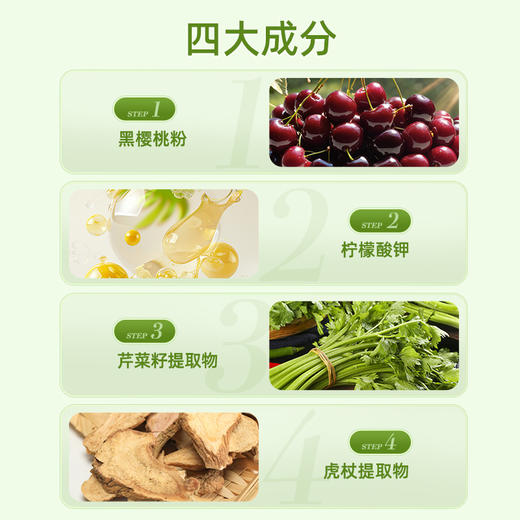 GNC控酸宁胶囊黑樱桃芹菜籽柠檬酸钾 商品图2