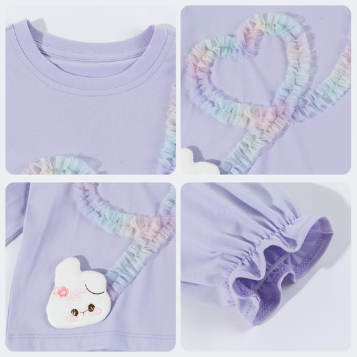 贝贝怡新款春秋套头甜美休闲长袖T恤 商品图6