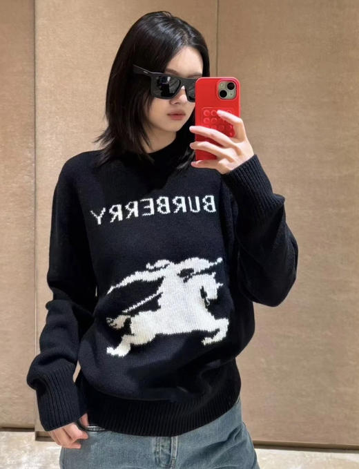 Bur男女款骑士徽标羊毛针织衫122503 商品图10