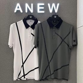 Anew家春夏新款男士印花铆钉POLO短袖M222127-56