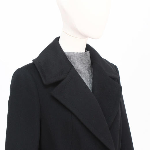 FOCALS新款立裁修身气质时尚羊毛羊绒中长款大衣外套FRGDK735N1 商品图4