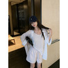 EKOOL衣库 高腰条纹系带短裤女夏季新款宽松百搭显瘦直筒休闲长裤 商品缩略图2