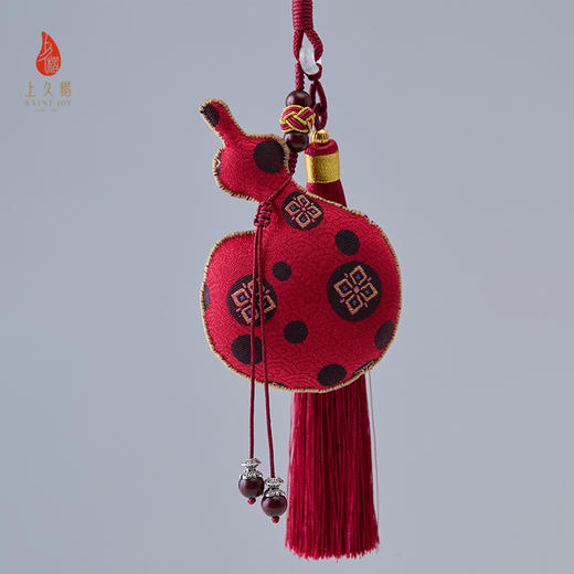 上久楷新中式国风文创礼盒送礼 宋锦挂件 丝羊绒长巾  福禄绵长 商品图8