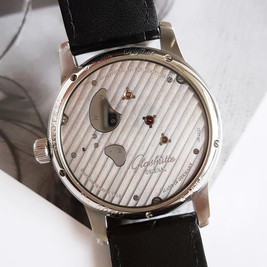 【95新】Glashütte Original 格拉苏蒂1-66-06-04-22-62手动机械机芯动力储备显示42MM（男款）偏心系列精钢111225NJS17 商品图6