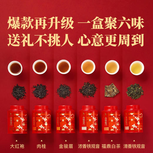 【拍1发2同款】八马茶业｜铁观音金骏眉大红袍肉桂白茶组合茶叶礼盒 商品图2