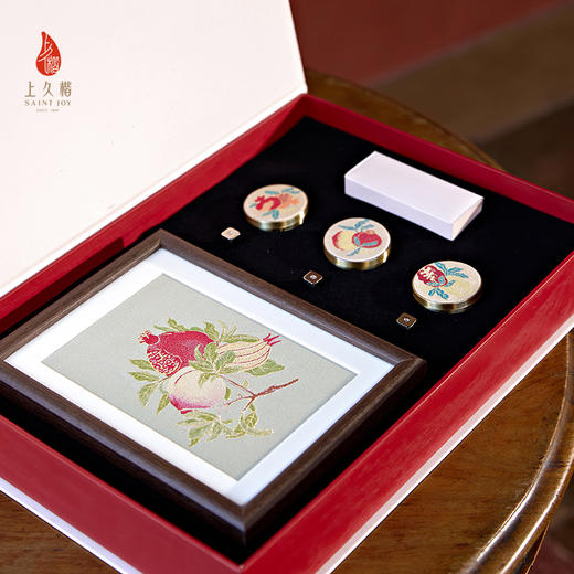 上久楷新中式国风文创礼盒送礼 摆件 宋锦车载香薰 福寿绵瓞 商品图11
