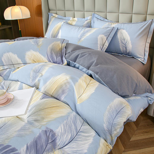 "因为+所以 / Because & So   花意浓情-全棉加厚磨毛四件套" 商品图0