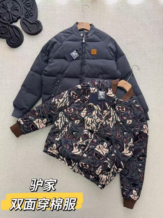 【ss1】25秋冬新款男子双面穿迷彩配色棒球领蓬松棉服外套！！ 商品图2