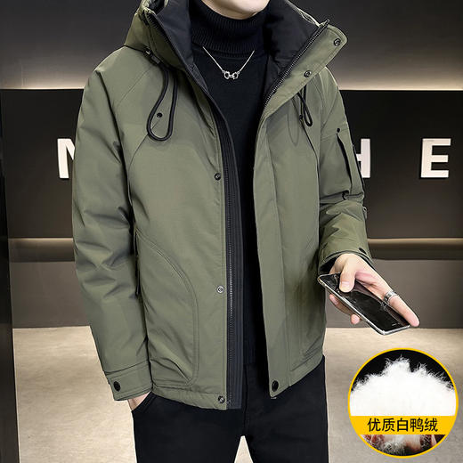 冬季新款羽绒服男时尚休闲连帽外套羽绒服高品质潮羽绒服 商品图2
