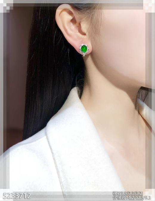 老坑帝王绿蛋面耳钉【5233712】具体价格微信咨询 商品图4