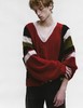 中性款做旧宽松羊绒V领针织毛衣ho 商品缩略图2