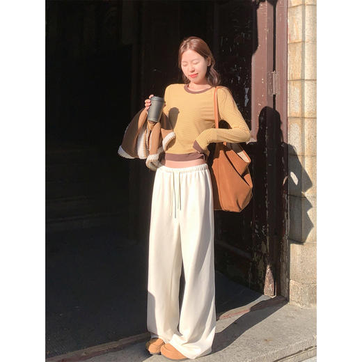 <曾小咸推荐>现货秒杀 ！微信超特价！撞色条纹t恤 日常119.99 立减50 秒杀69.99！！ 商品图4