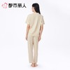 都市丽人女士睡衣红品家居服单面无尘棉女士短袖长裤套装LHC9A201 商品缩略图3