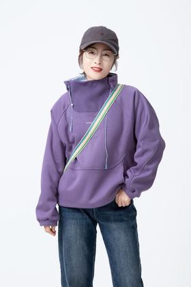 螺纹弹力立领户外运动外套