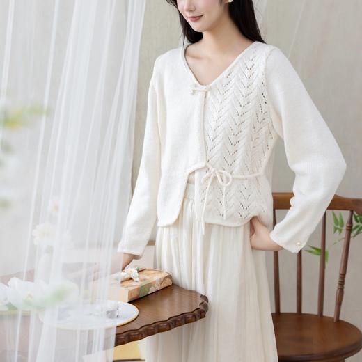 苏苏姐家菀月开衫手工diy钩针棒针毛衣编织羊毛线毛线团材料包 商品图3