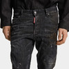 DSQUARED2 男士字母徽标贴片休闲牛仔裤 黑色 S71LB1666 S30357 900 商品缩略图2