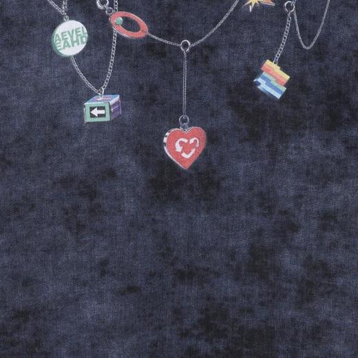 WY1530SDSA男士秋冬新款痞帅男装美式扎染领口印花圆领卫衣百搭宽松上衣 商品图3