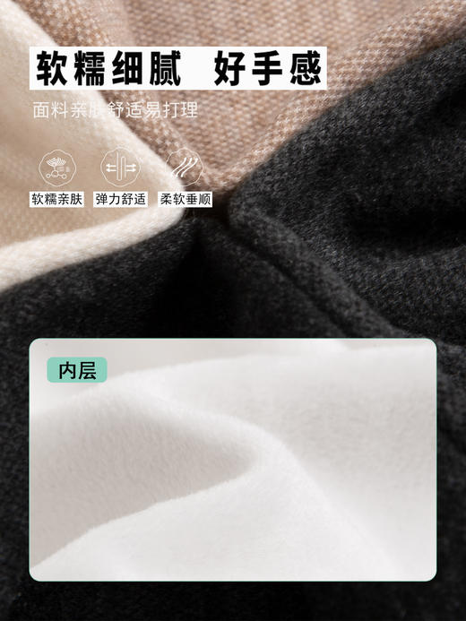 【天然羊毛，厚实软糯】美拉德绵羊毛微喇阔腿裤 2种厚度，3种裤长可选！ 商品图4