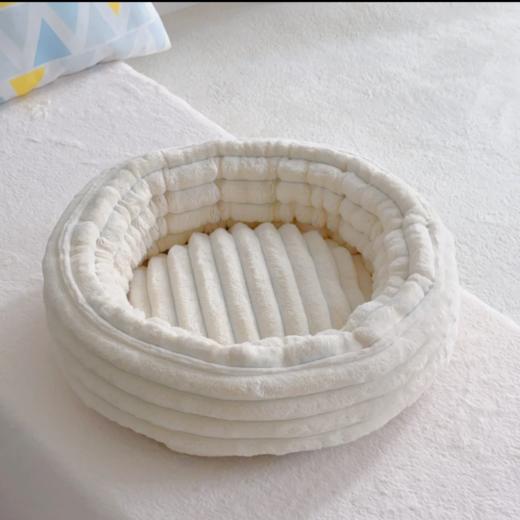奶牛绒小圆窝猫窝冬季暖窝40cm 商品图0