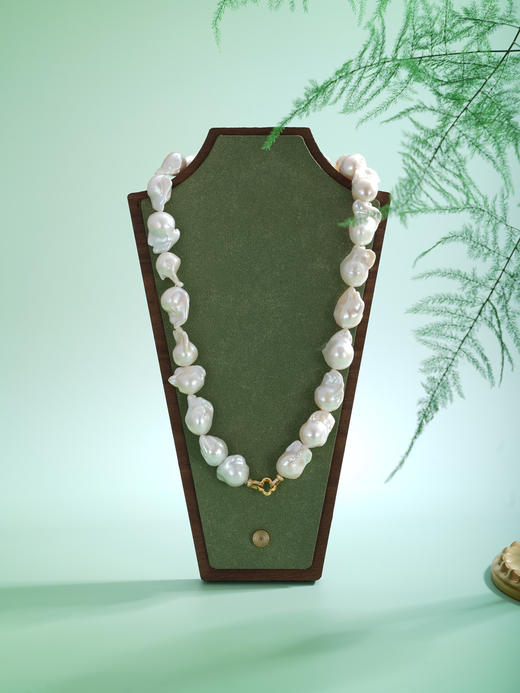 子佩集【幻澜凝雪】银S925珍珠惜王妃项链【BLKXL001】14-18mm巴洛克珠2601 商品图3