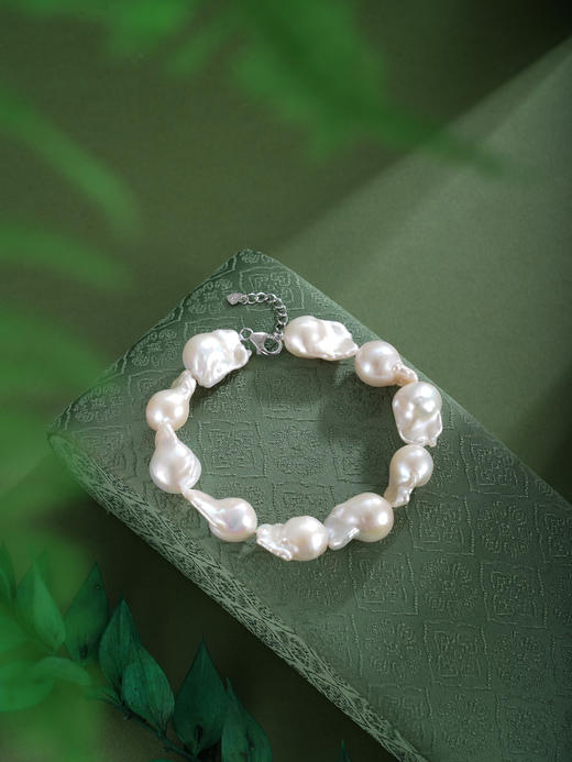 子佩集【幻澜凝雪】银S925珍珠AOYA奥雅手链【BLKSL001】14-18巴洛克珠2601 商品图2