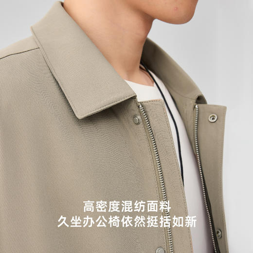 墨麦客男装2025年秋季新款翻领夹克外套男士休闲户外上衣男81381 商品图3