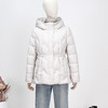 FOCALS新款时尚休闲绗缝收腰连帽白鸭绒短款羽绒服外套FRW8D071 商品缩略图3
