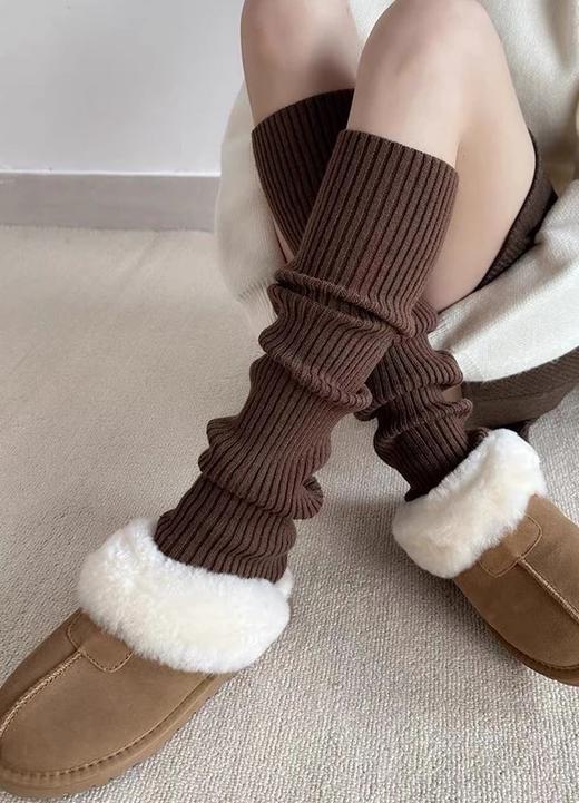 6色可选~【韩系粗线针织长袜套堆堆袜】即好看又保暖，显瘦防寒护脚腕，搭配休闲鞋WD 商品图4