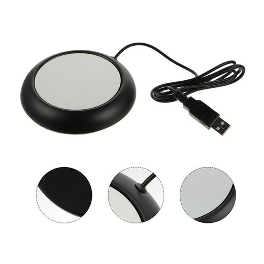 高品质 USB 创意水杯加热大杯垫 办公室适用保温垫 自动关闭功能 黑色 商品图7