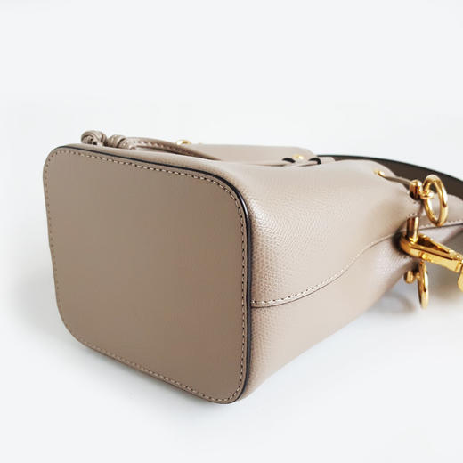 【95新】FENDI芬迪8BS010灰色全皮Mon Tresor水桶包单肩包女士 151225AK01 商品图6