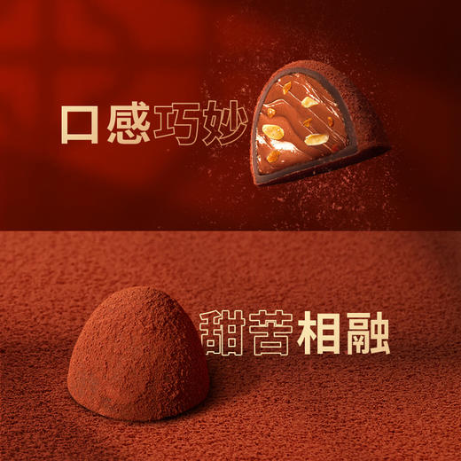 心选丨诺梵金松露巧克力礼盒情人节礼物黑松露礼盒零食送女友 商品图3