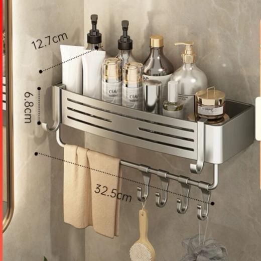 6320 特利枪灰方形置物架 商品图1