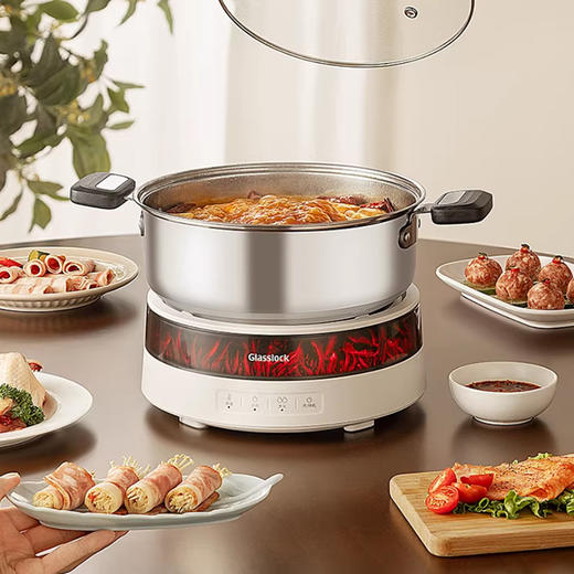 【送304不锈钢汤锅1个 电磁炉】2000w火力 分体更好清洗~ 商品图4