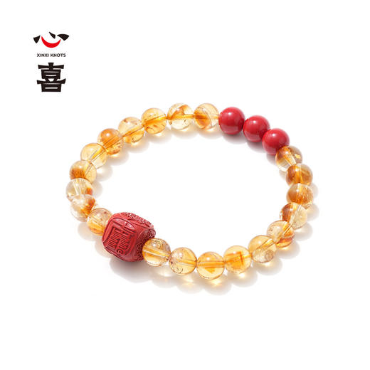 【诸事欢喜】【马年太岁符】 钻石世家X心喜 马上好运系列 马年太岁符黄塔晶朱砂手串  马年太岁符 六面吉文  朱砂骰子 【结缘定制、无质量问题不支持退换货】预计3-5天发货 商品图1