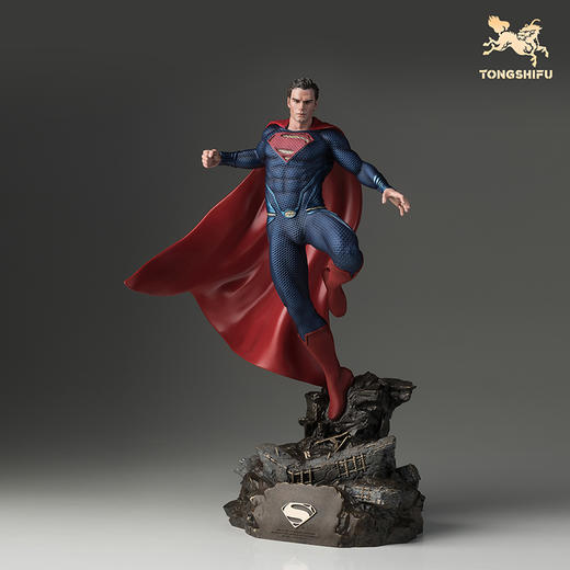 铜师傅 正版授权《超人》客厅桌面限量手办 家居装饰工艺品摆件 商品图2