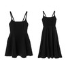 EKOOL衣库 天丝吊带连衣裙女夏季后背绑带修身显瘦长裙a字小黑裙 商品缩略图3
