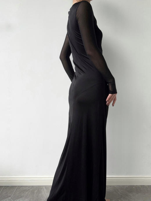 CG｜Louise Dress [ 真丝网纱拼接长袖连衣裙] 商品图2