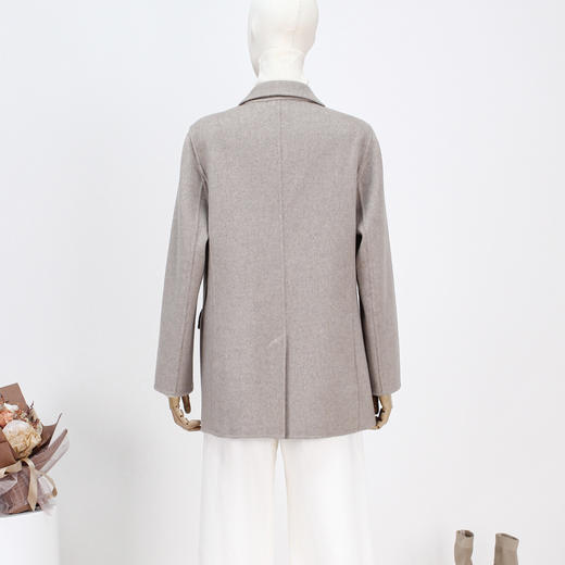 FOCALS冬季新款商务休闲西服领短款双面呢西装外套FRRDB671MW 商品图3