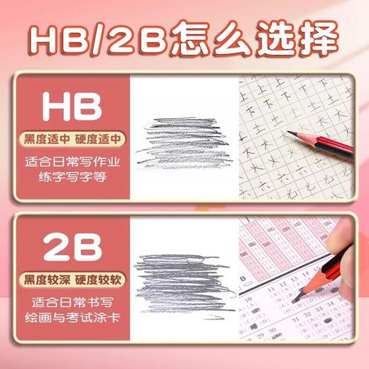 晨光铅笔HB学生专用50支桶装 铅笔小学生一年级学习写字2b六角杆木文具 商品图4