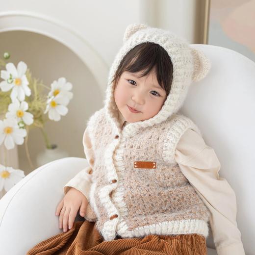 苏苏姐家暖绒小熊马甲外套手工diy编织钩针梦羽毛线团材料包 商品图2