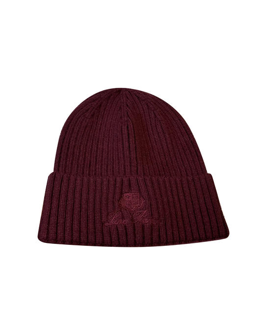 中性款翻边羊毛针织毛线帽ho015 商品图0