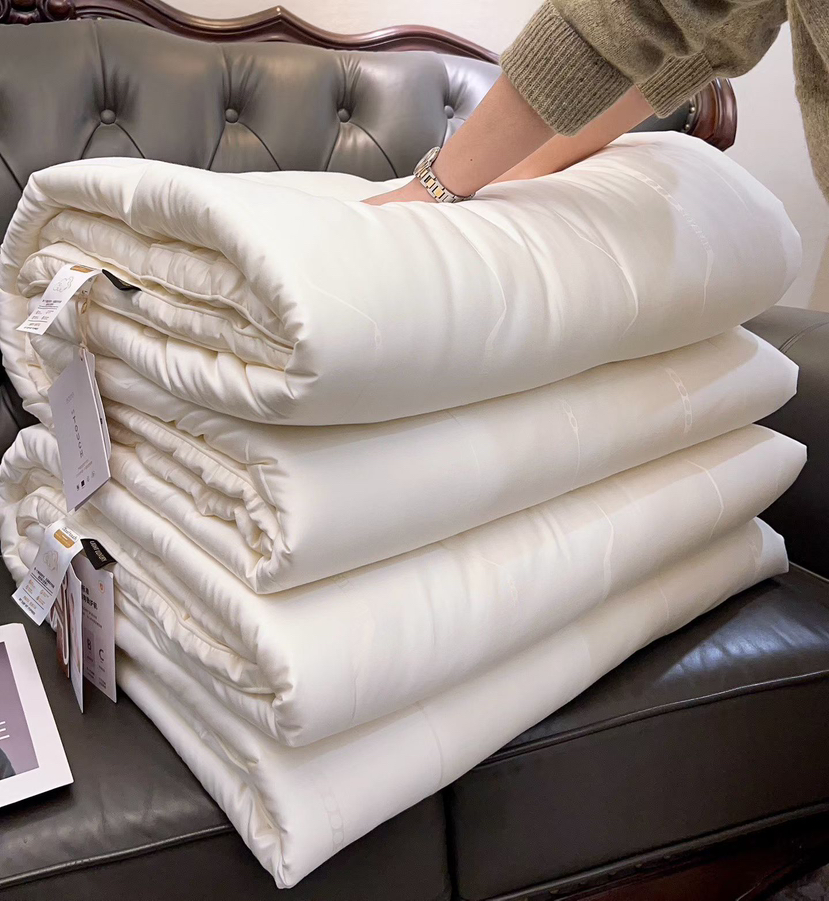 福利款！高端100s铂金木本蚕丝大豆冬被 35%蚕丝+20%大豆纤维+45%进口超细抗菌纤维 柔软温暖抑菌防螨