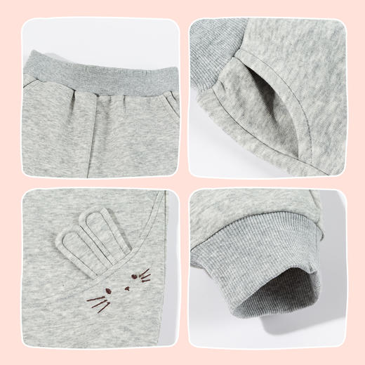 贝贝怡春秋女童针织长裤 商品图4