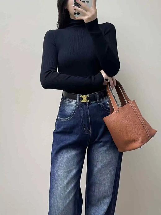 爆品复团~德国扬子纱！【显瘦气质长袖羊毛打底衫合集】高领/圆领/V领/polo领多款可选，经典百搭不挑人~无标发货WD 商品图2