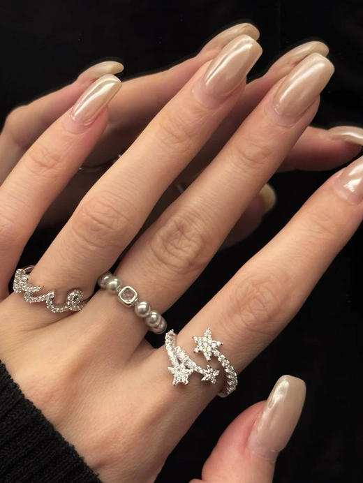 满天繁星闪耀的你流行耳环＋戒指 商品图13