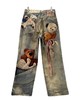 男款玩偶印花牛仔裤长裤la001 商品缩略图1