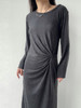 Running Closet｜收腰褶皱连衣裙 [ 深灰 ] 【LCM】 商品缩略图5
