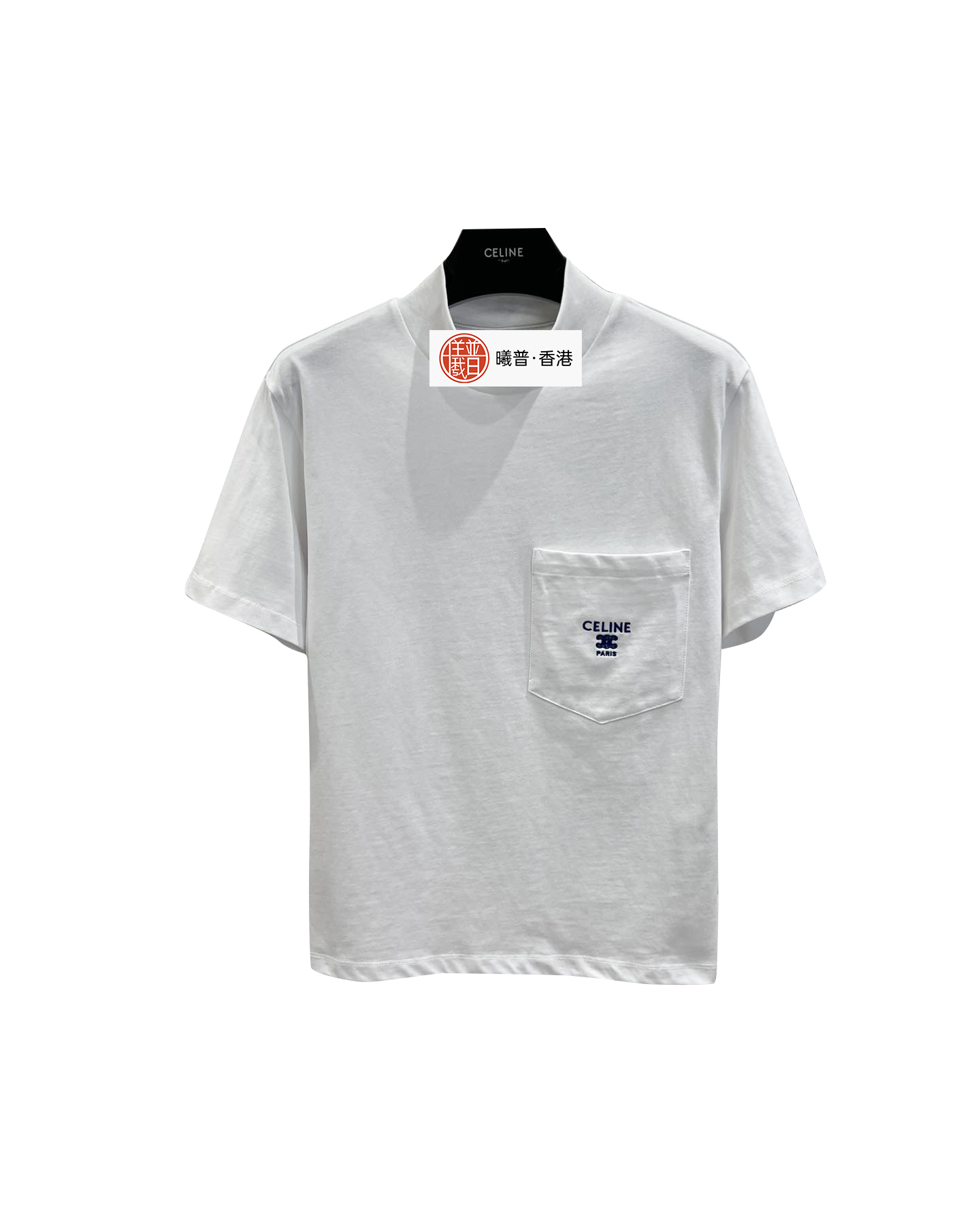 女款高领刺绣短袖T恤ba008