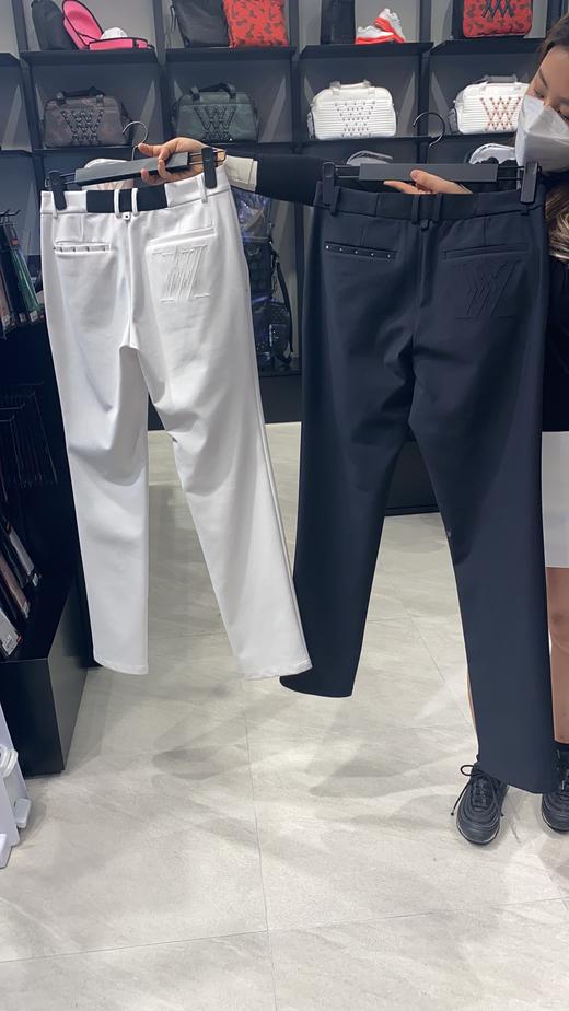 Anew家新款早春系列男士直筒带松紧压花长裤，略厚弹力面料，厚薄适中，不加绒，春秋冬非北方最冷的冬季都可以穿着，搭配特色铆钉，口袋LOGO压花，腰部可调节大小的LOGO压花弹力带! 商品图1